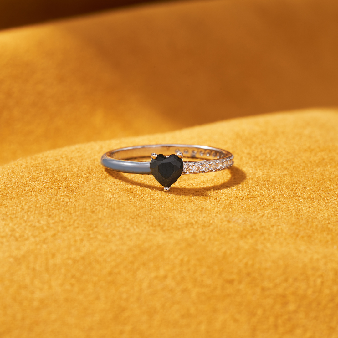 Be Proud Of The Way You Survived Black Heart Ring
