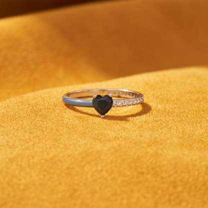 Be Proud Of The Way You Survived Black Heart Ring