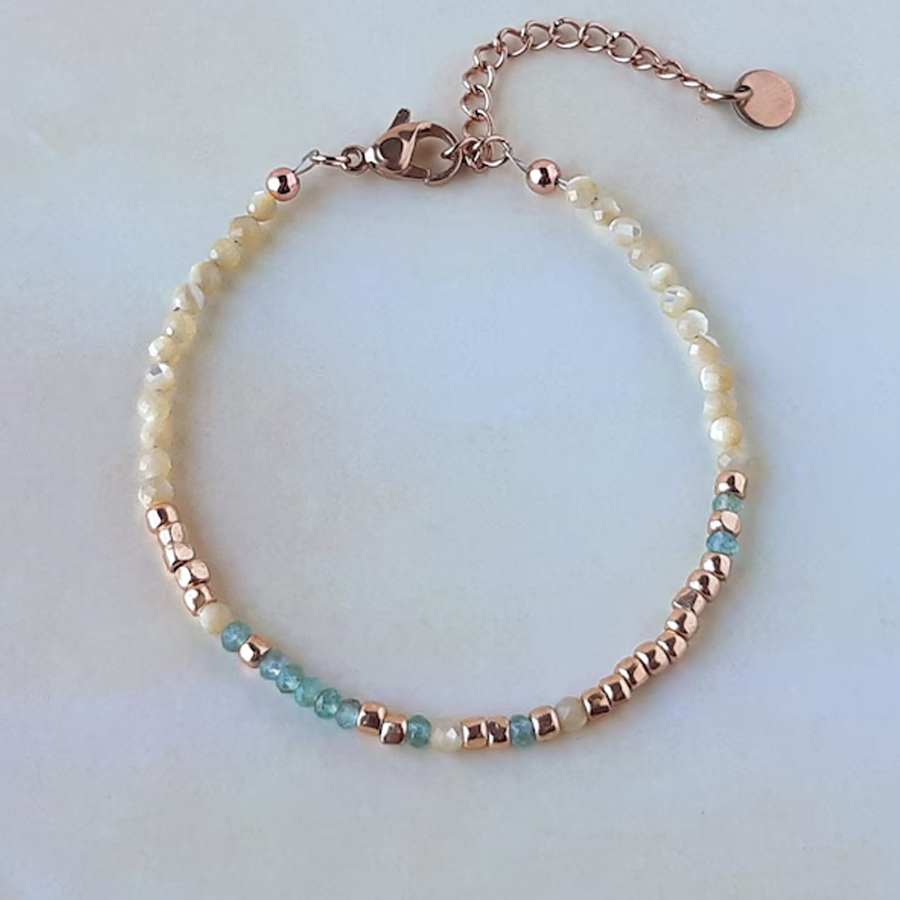 Teal F❤️ck Cancer Morse Code Bracelet