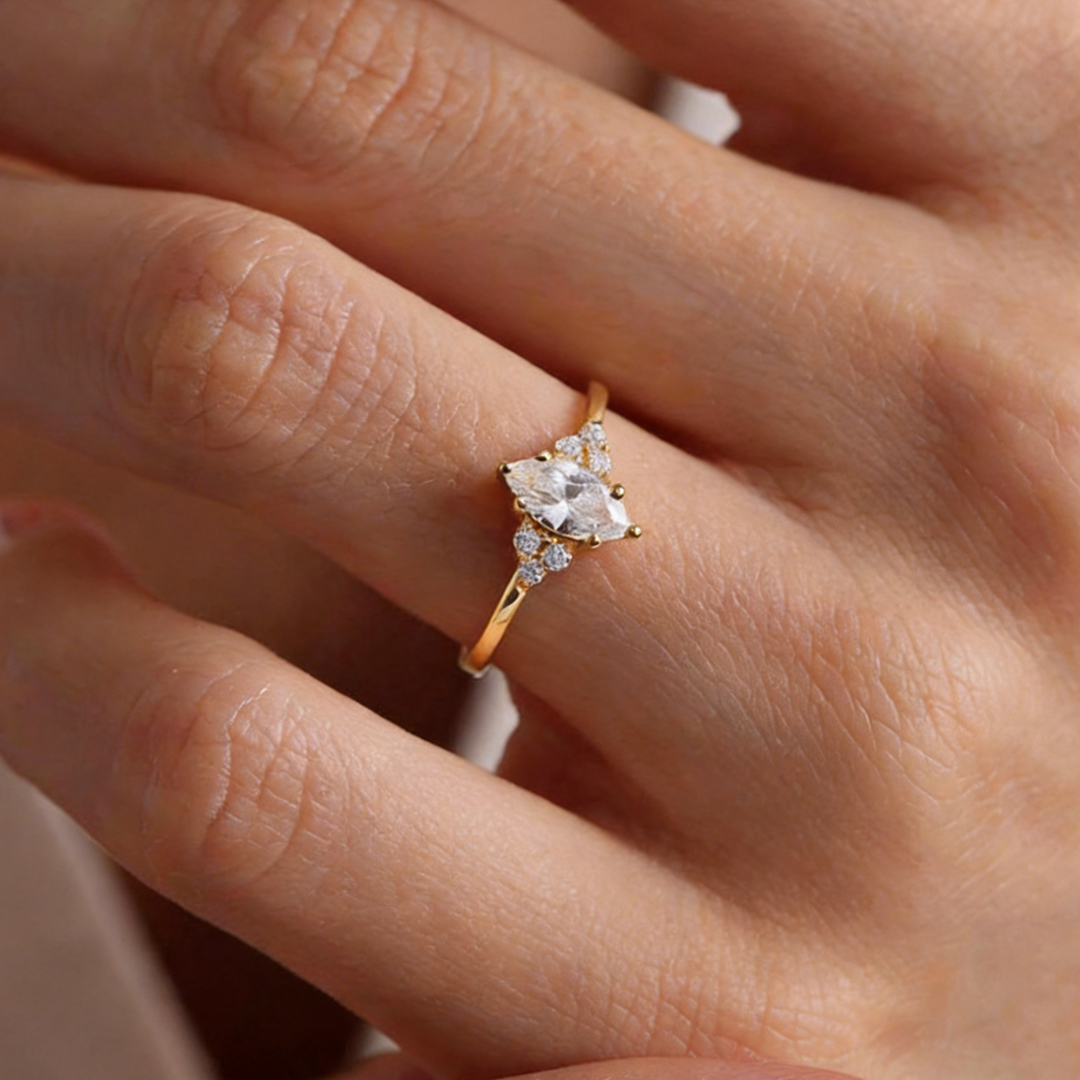 At Peace With Myself Marquise Ring