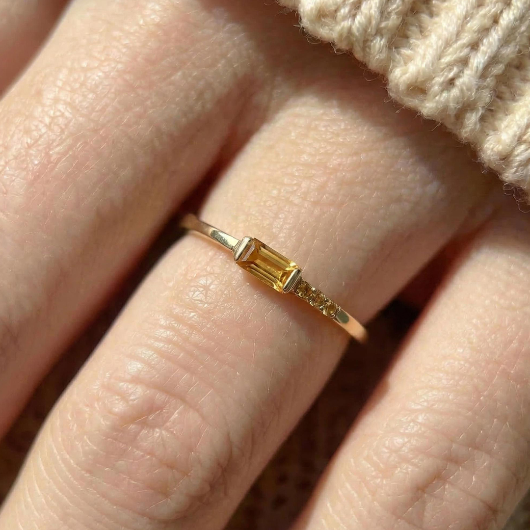 Multiple Sclerosis Awareness Nobody Fights Alone Baguette Ring