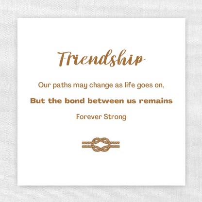 Friendship Bond Forever Strong 1-12 Birthflower Bracelet
