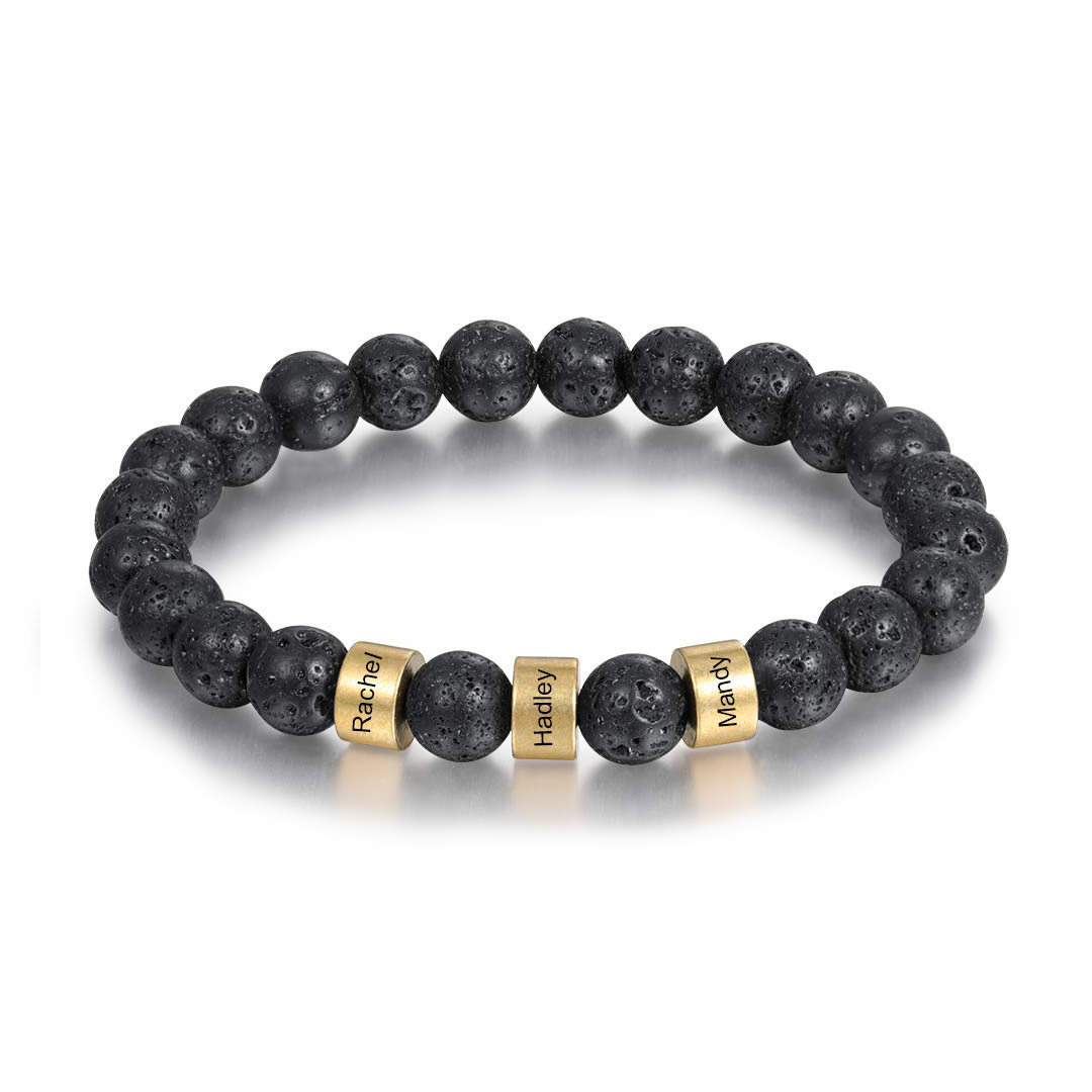 Personalized 1-6 Names Beaded Bracelet