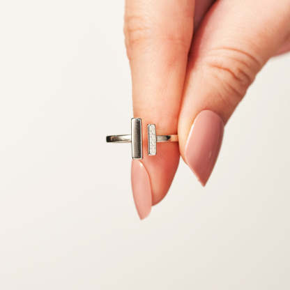 Mother & Daughter-Thick & Thin Ring