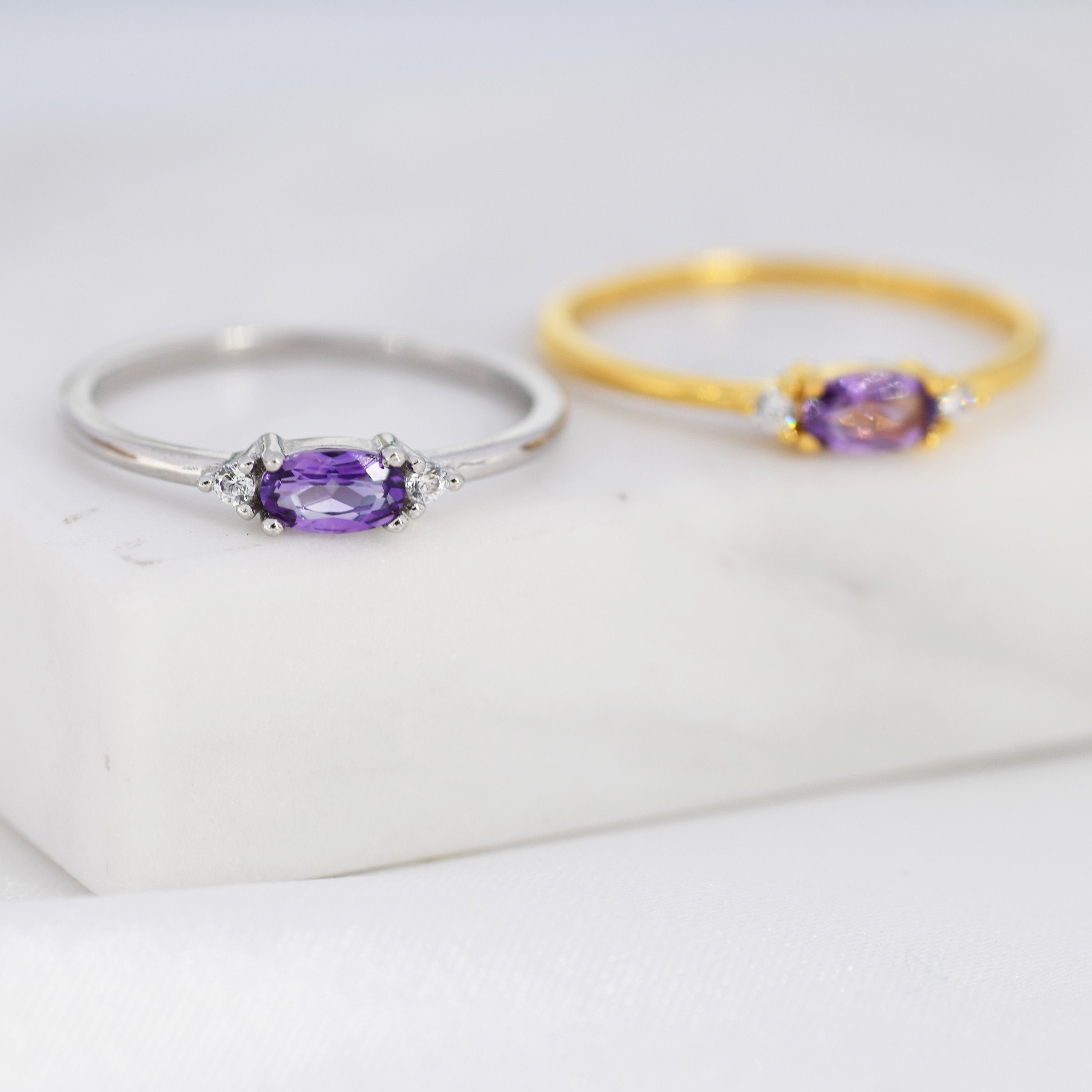 I'm Always Here Natural Amethyst Ring