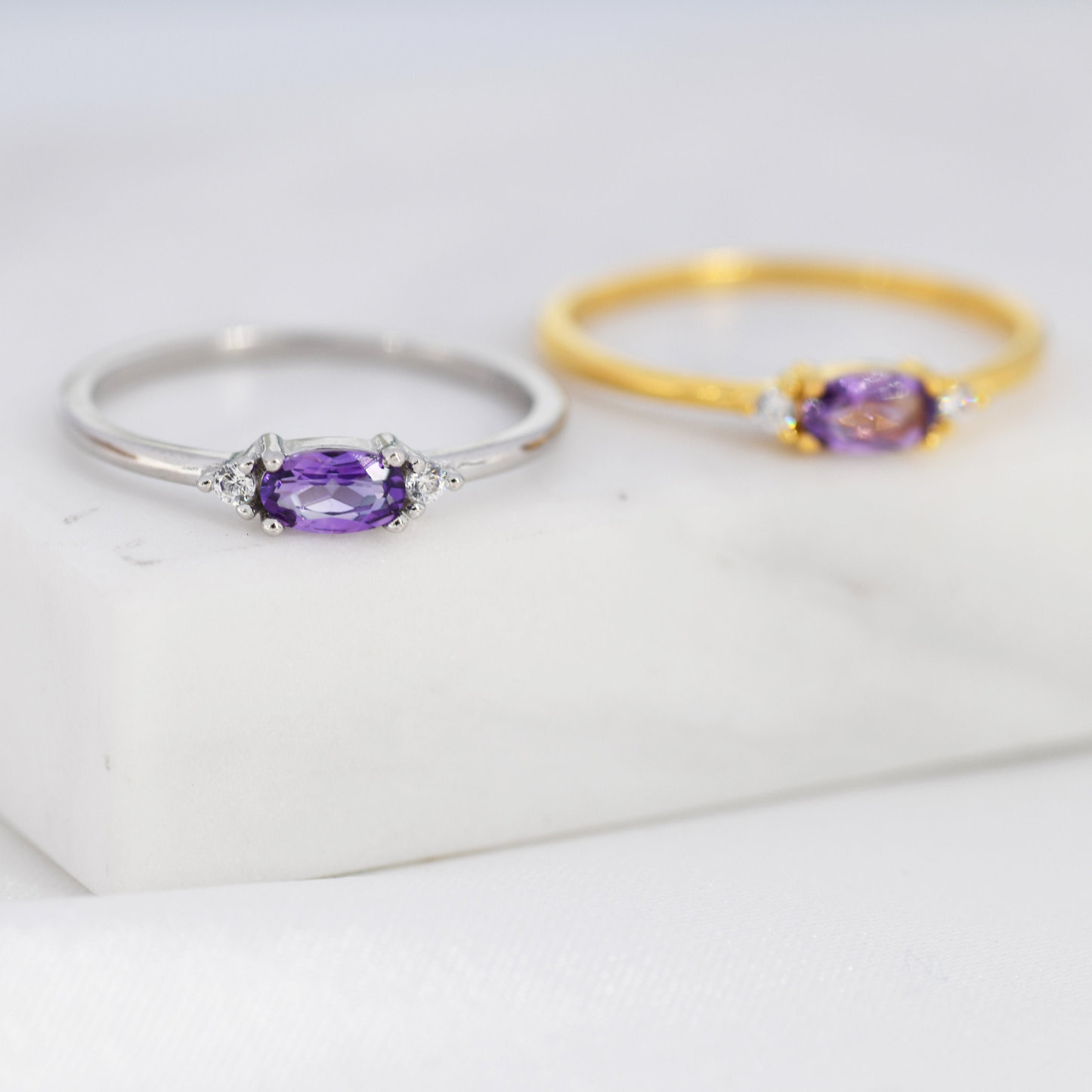 I'm Always Here Natural Amethyst Ring