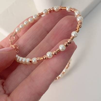 F❤️ck Cancer Pearl Morse Code Bracelet