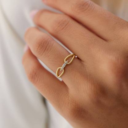 Mother & Daughter Forever Linked Double Rope Ring 