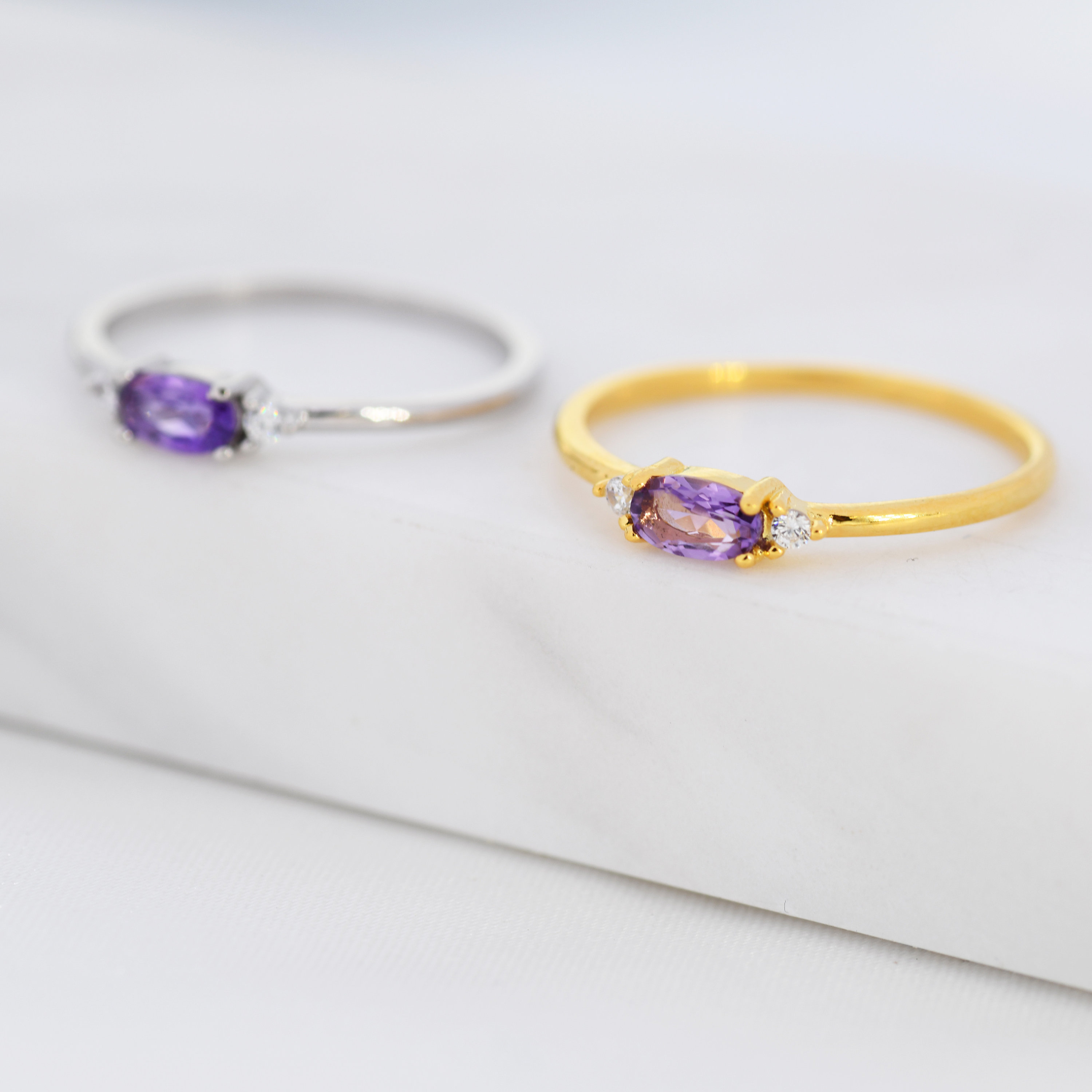 I'm Always Here Natural Amethyst Ring
