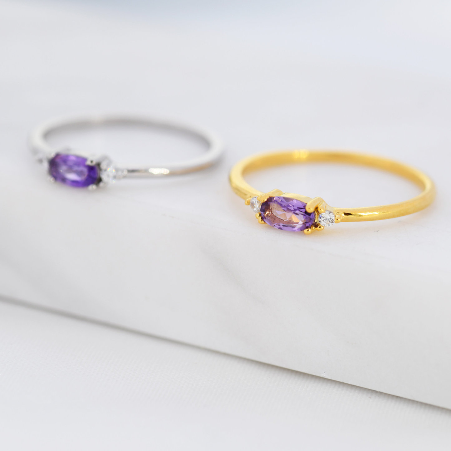 I'm Always Here Natural Amethyst Ring