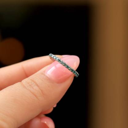 Teal Diamond Ovarian Cancer Ring