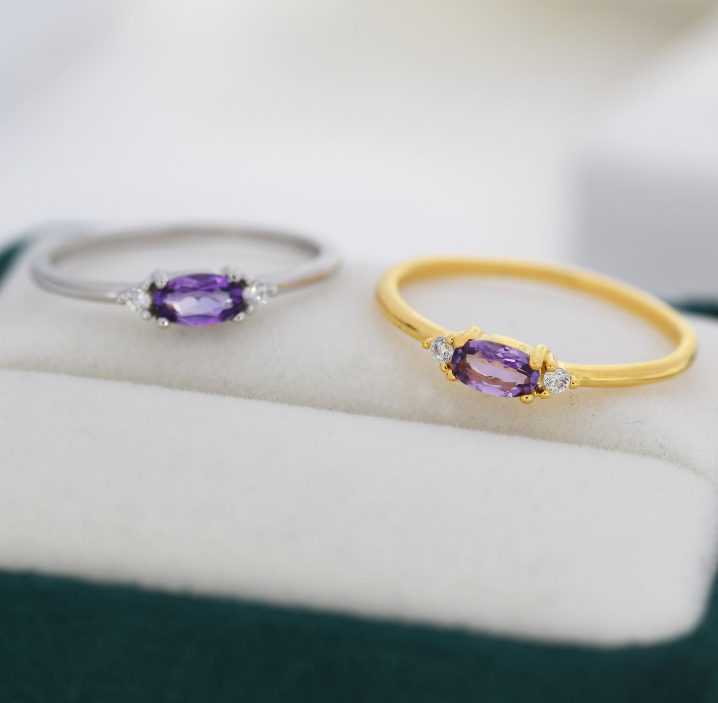 I'm Always Here Natural Amethyst Ring