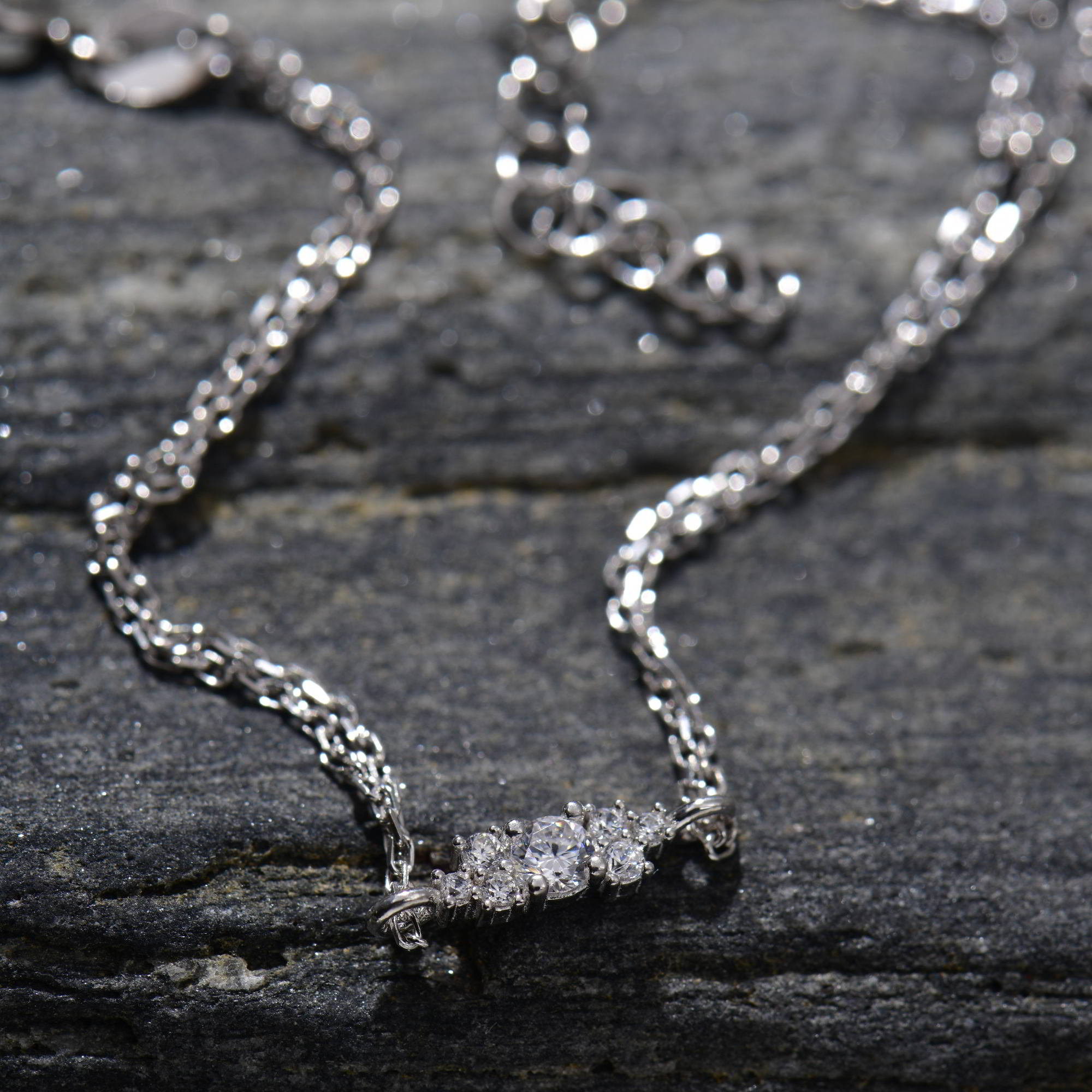 Minimalist Cubic Zirconia Diamond Bracelet