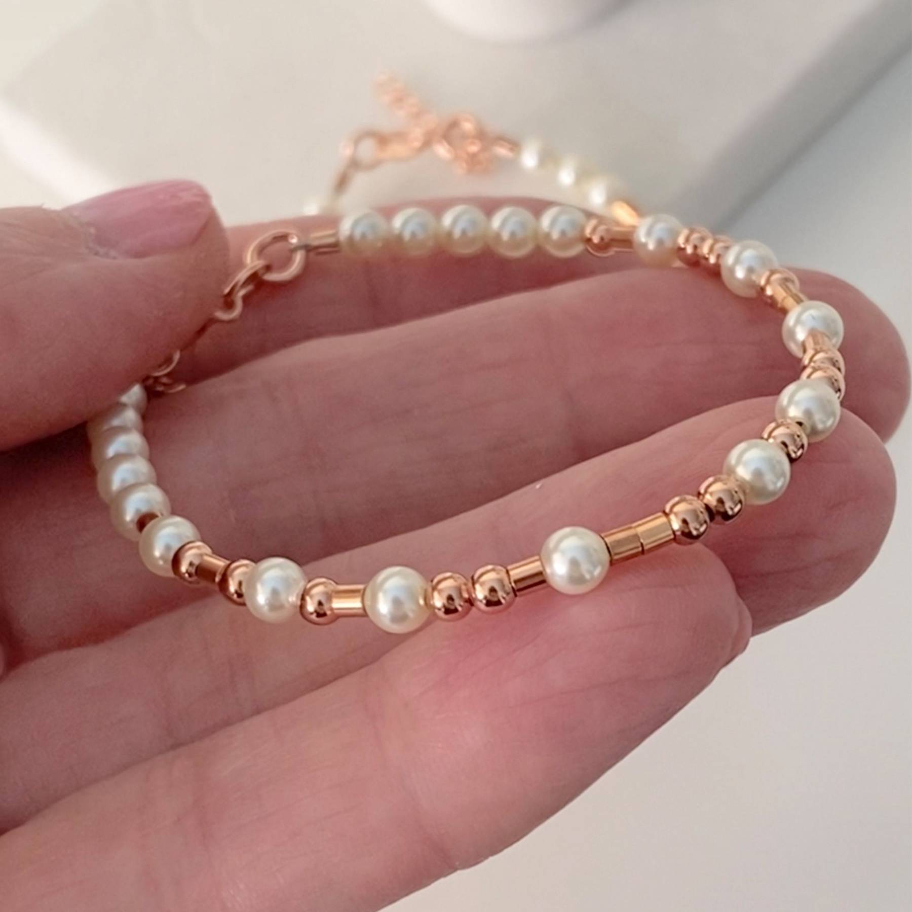 F❤️ck Cancer Pearl Morse Code Bracelet