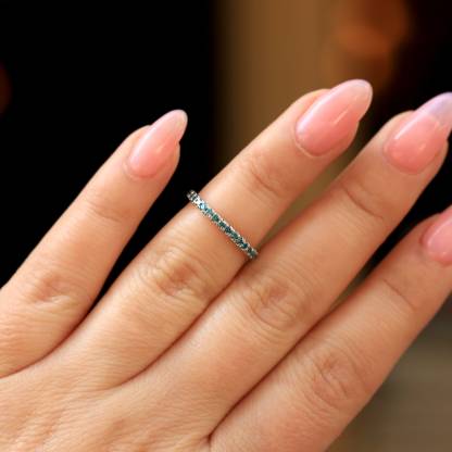 Teal Diamond Ovarian Cancer Ring