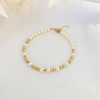 F❤️ck Cancer Pearl Morse Code Bracelet