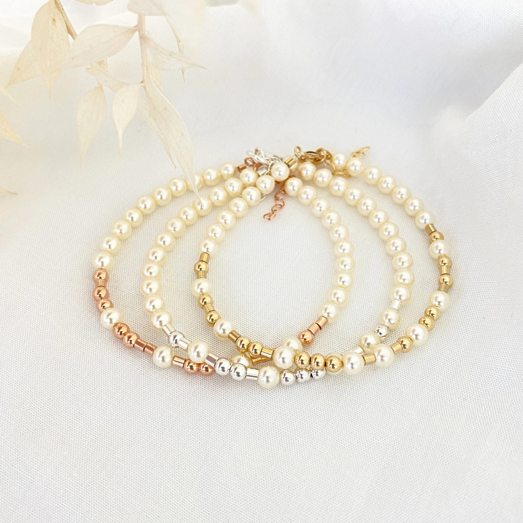 F❤️ck Cancer Pearl Morse Code Bracelet