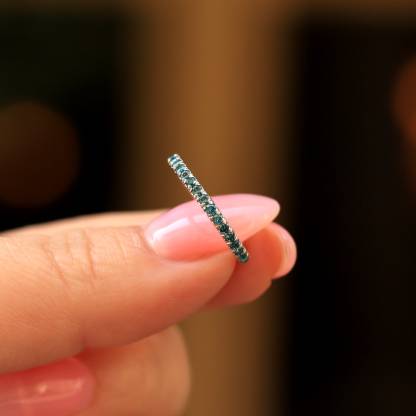 Teal Diamond Ovarian Cancer Ring