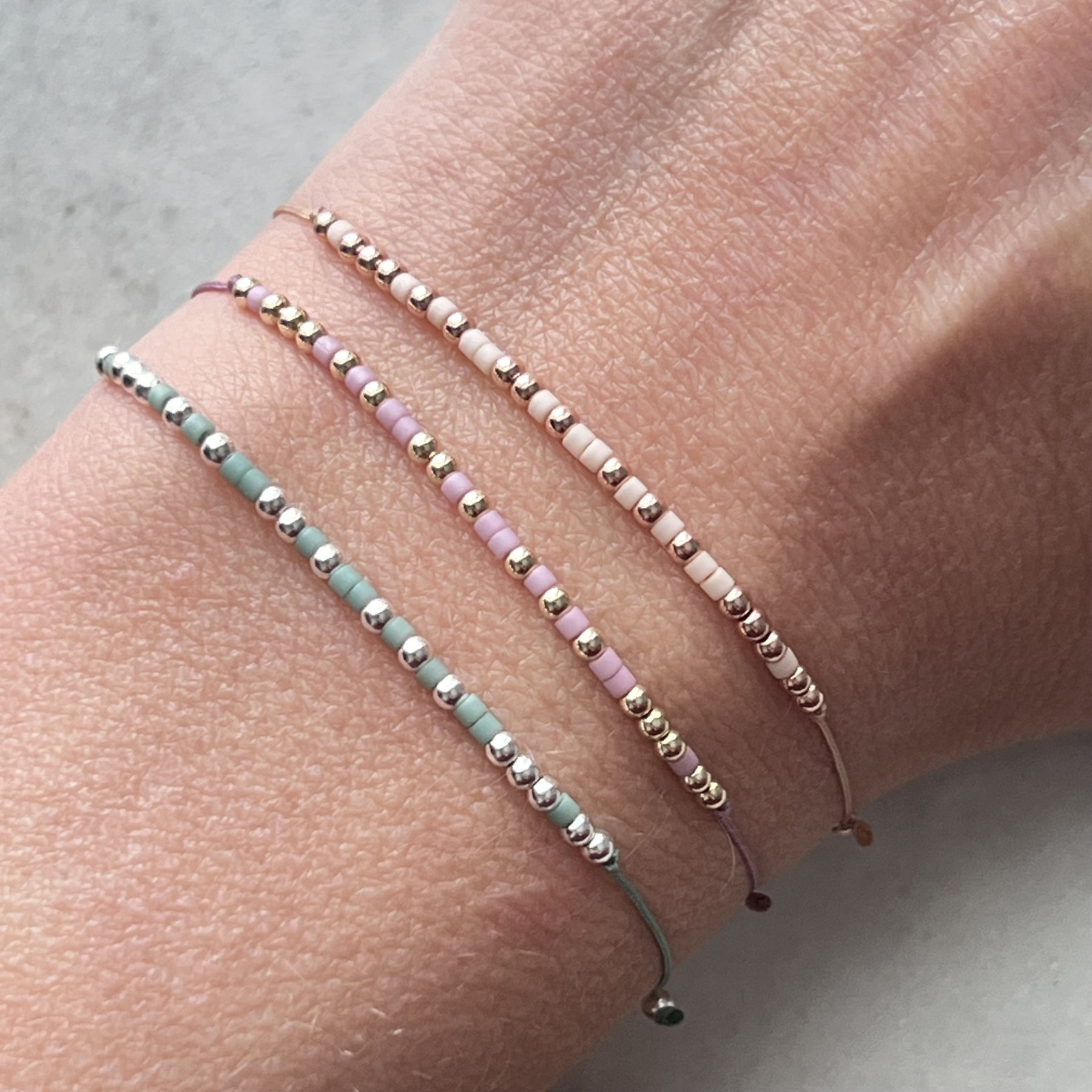 Dainty F❤️CK Cancer Morse Code Beaded Bracelet