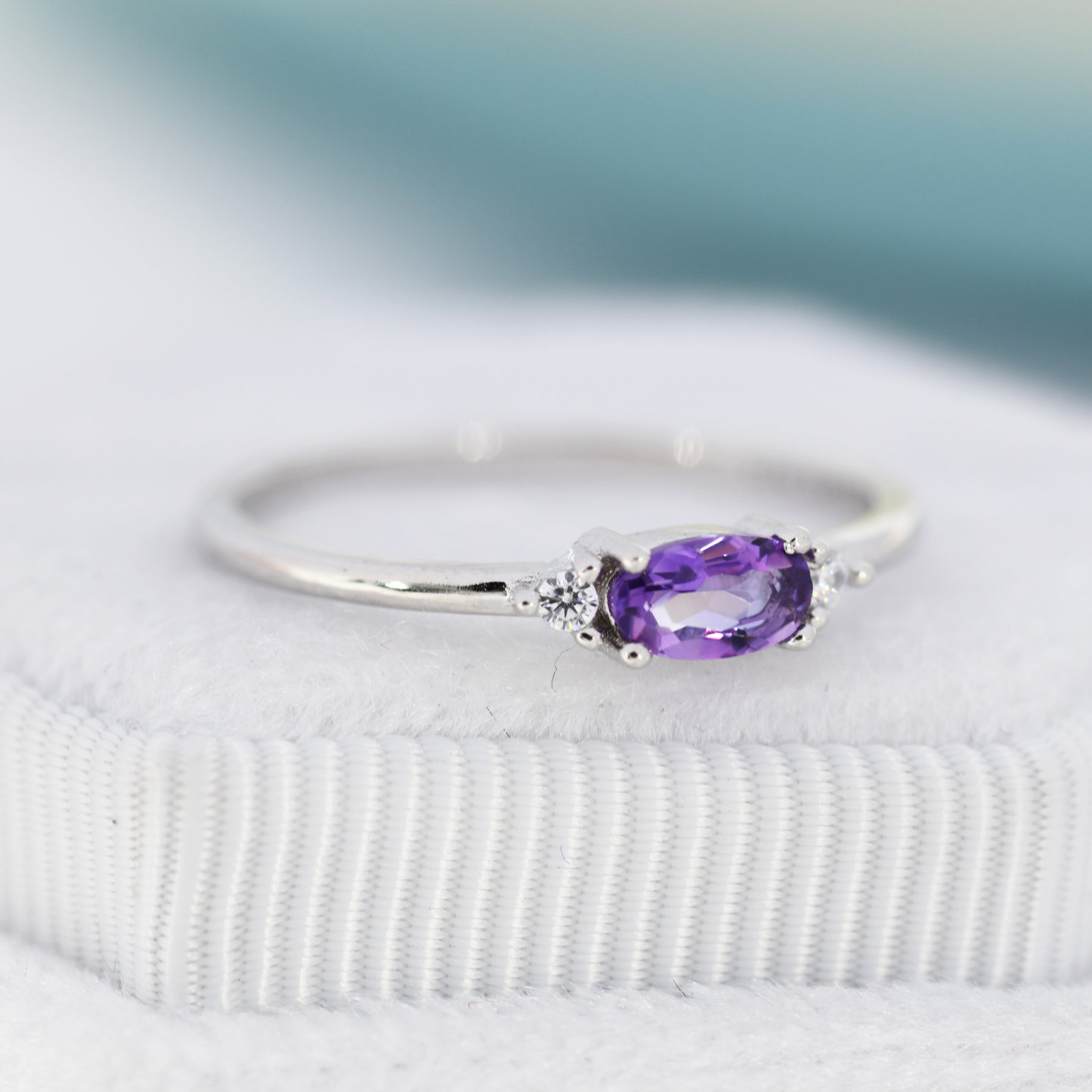 I'm Always Here Natural Amethyst Ring