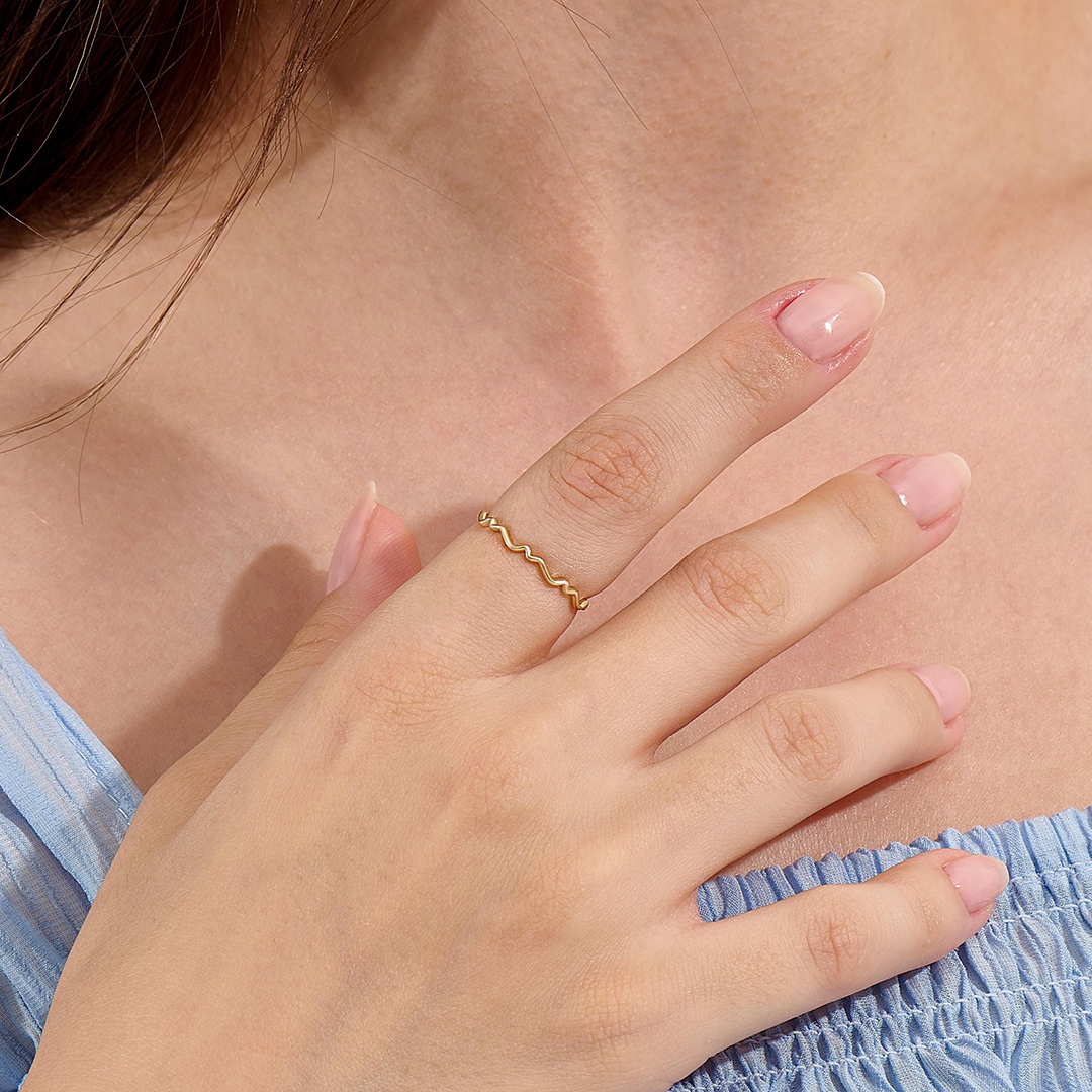 Pure Wave Circle Ring