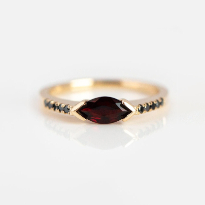Marquise Ruby Promise Ring