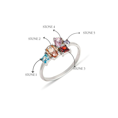 Mama’s Valentines Multi-Cut Gemstone Family Ring