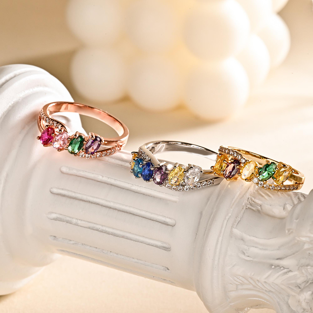 Grandma’s Tear of Joy Mother’s Day Gift Birthstone Ring