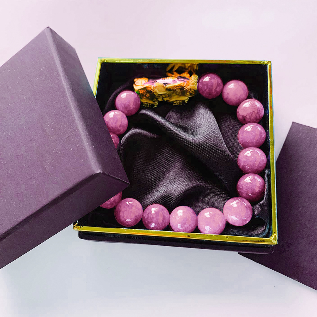 Pink Crystal Pixiu Bracelet for Healing & Positive Energy
