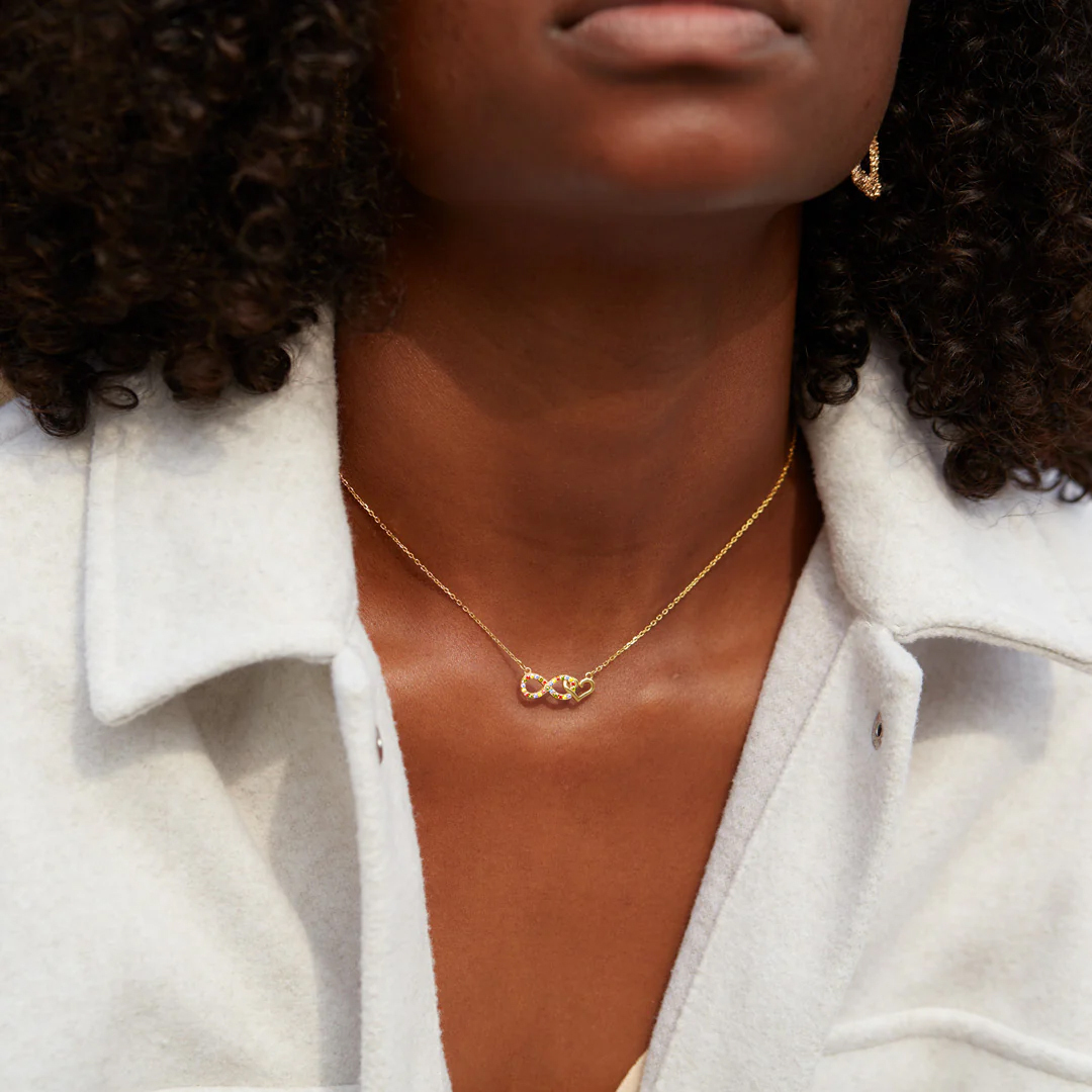Star Mom Infinity Heart Necklace