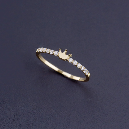 Minimalist Crown Ring