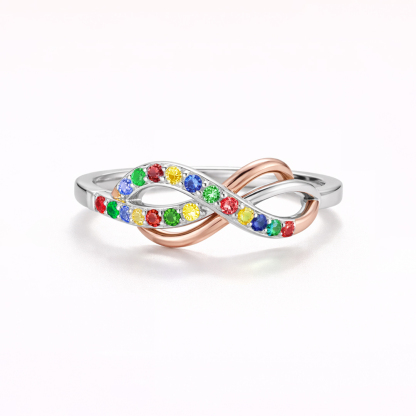 Autism Awareness Endless Love Infinity Ring