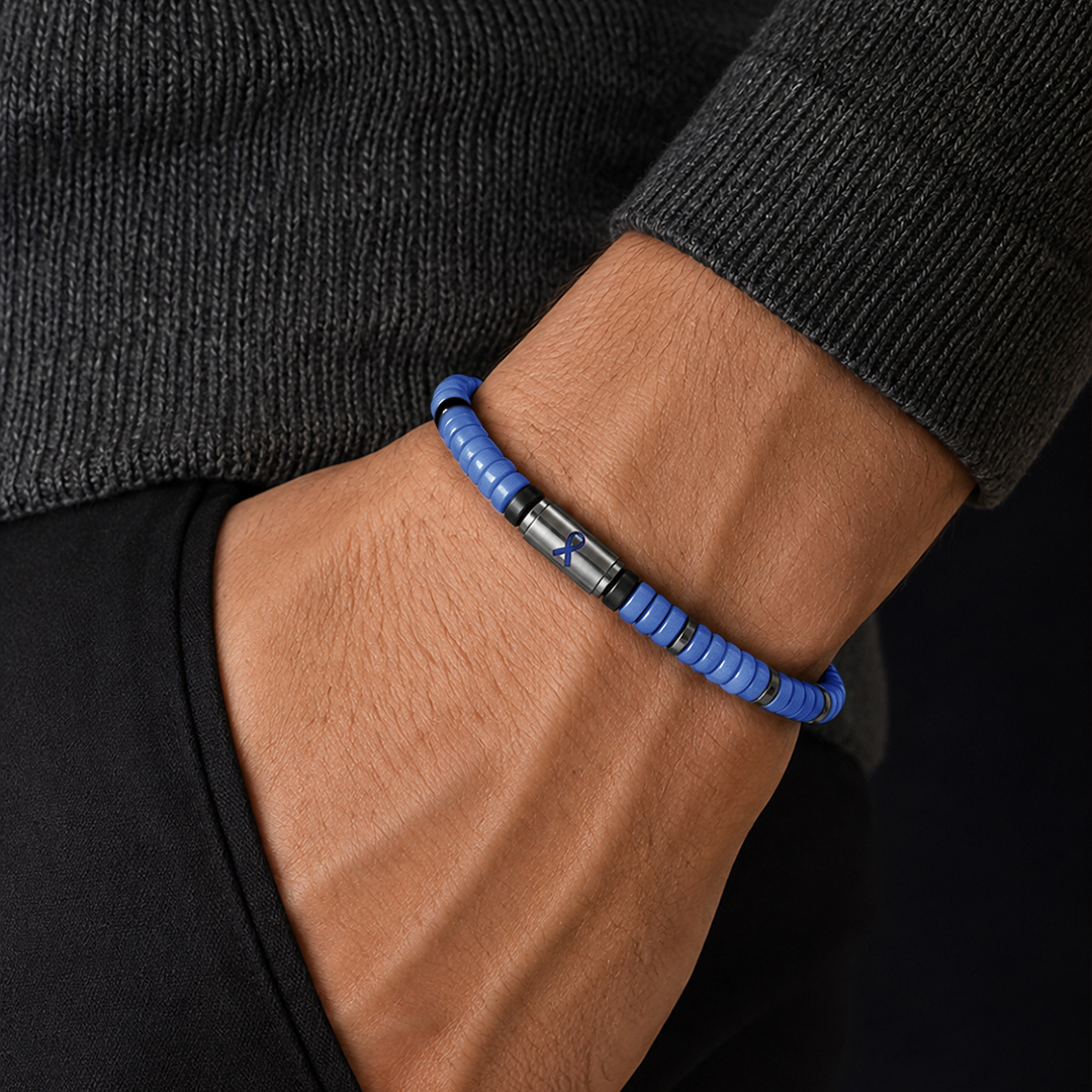 I Wear Light Blue for My Dad Prostate Cancer Awareness Bracelet