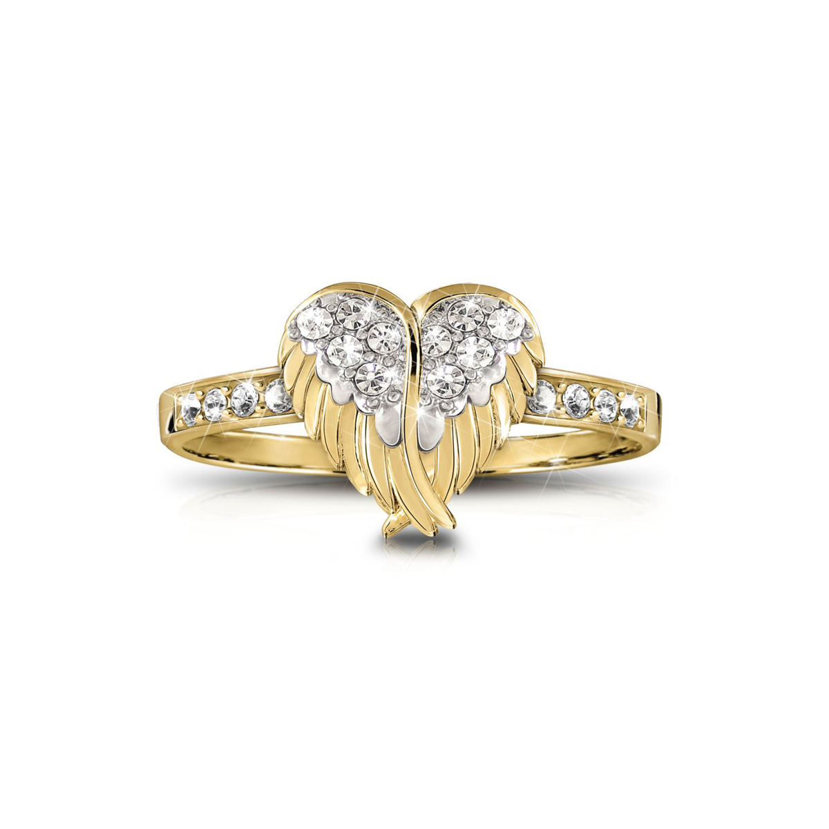Hug From Heaven Gold Wing Ring