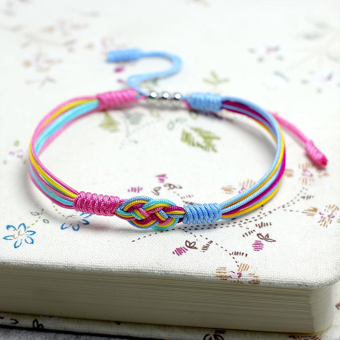 Mama To An Angel Baby And A Rainbow Baby Rope Bracelet