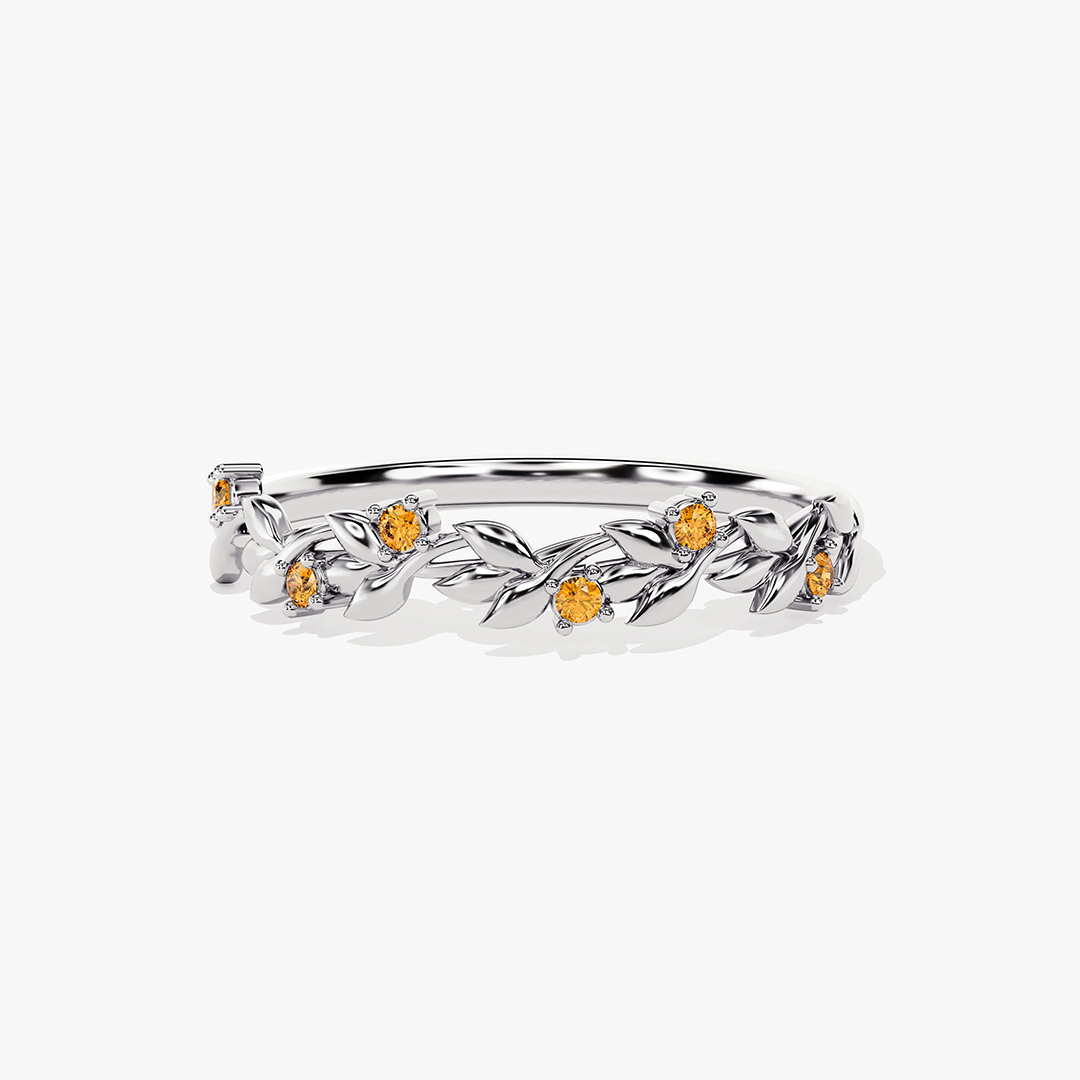 Childhood Cancer Gift Gold Leaf Ring