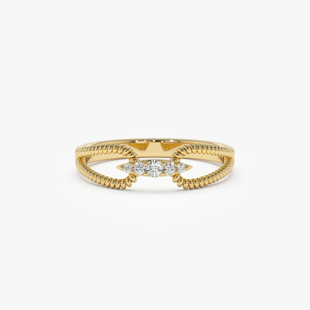 Mother & Daughter Forever Linked Double Rope Ring 