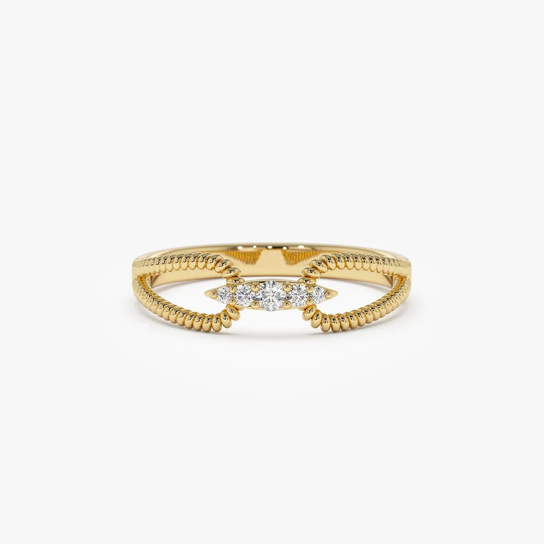 Mother & Daughter Forever Linked Double Rope Ring 
