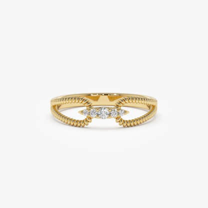 Mother & Daughter Forever Linked Double Rope Ring 
