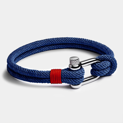 Diabetes  Awareness Men Alchor Navy Bracelet
