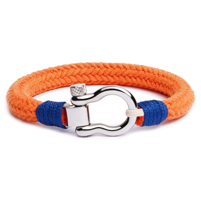 Multiple Sclerosis Awareness Omega Orange Bracelet