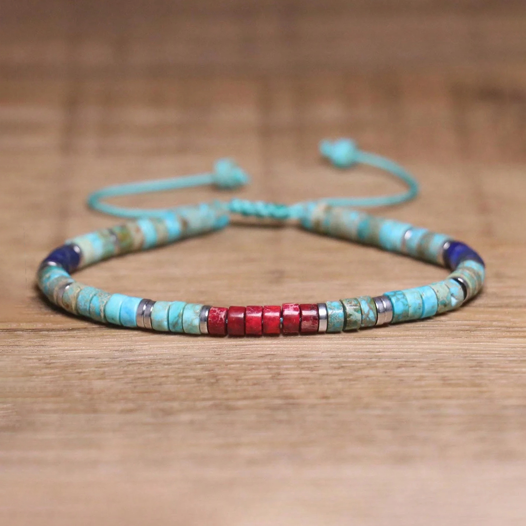 World Diabetes Turquoise Minimalist Bracelet