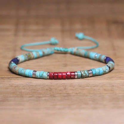 World Diabetes Turquoise Minimalist Bracelet