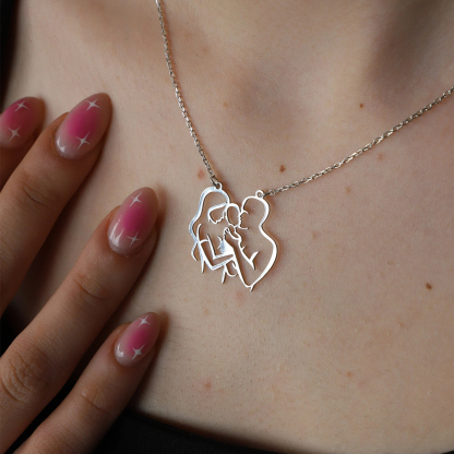 Never Apart Connection Family Necklace