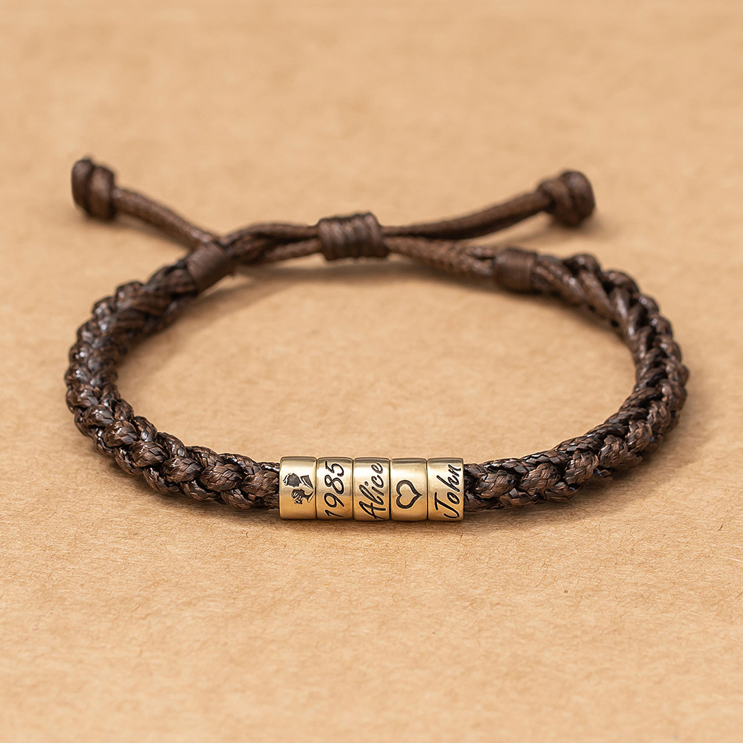 Parent's Day Custom Name Men Bracelet