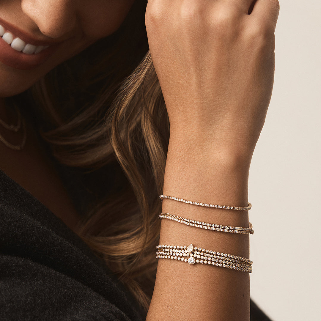 To Me From Me Diamond Circle Tennis Bracelet