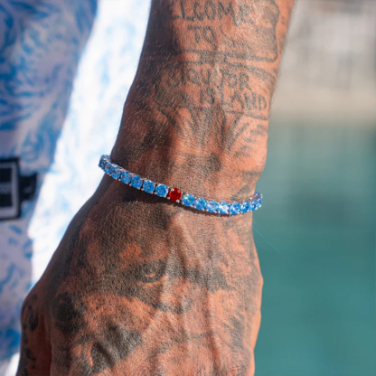 Diabetes Awareness Shining Blue Hope Bracelet