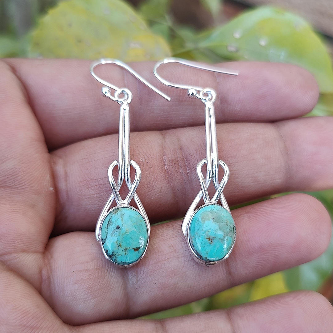 Aquamarine Tear Earrings