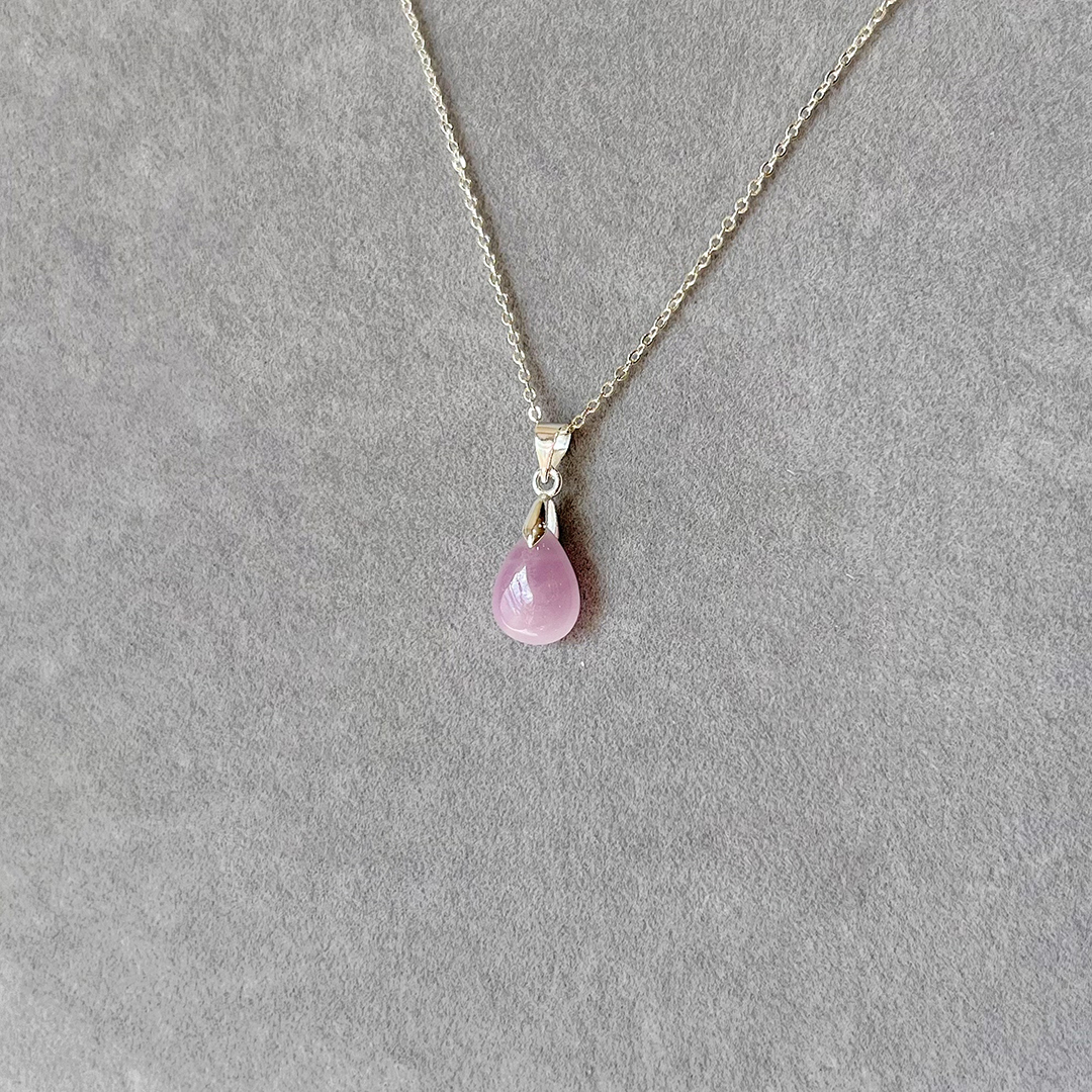Strength Of A Fighter Kunzite Teardrop Necklace