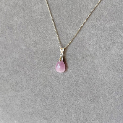 Strength Of A Fighter Kunzite Teardrop Necklace